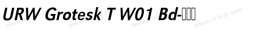 URW Grotesk T W01 Bd字体转换